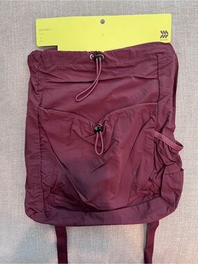 all in motion Maroon Drawstring Backpack